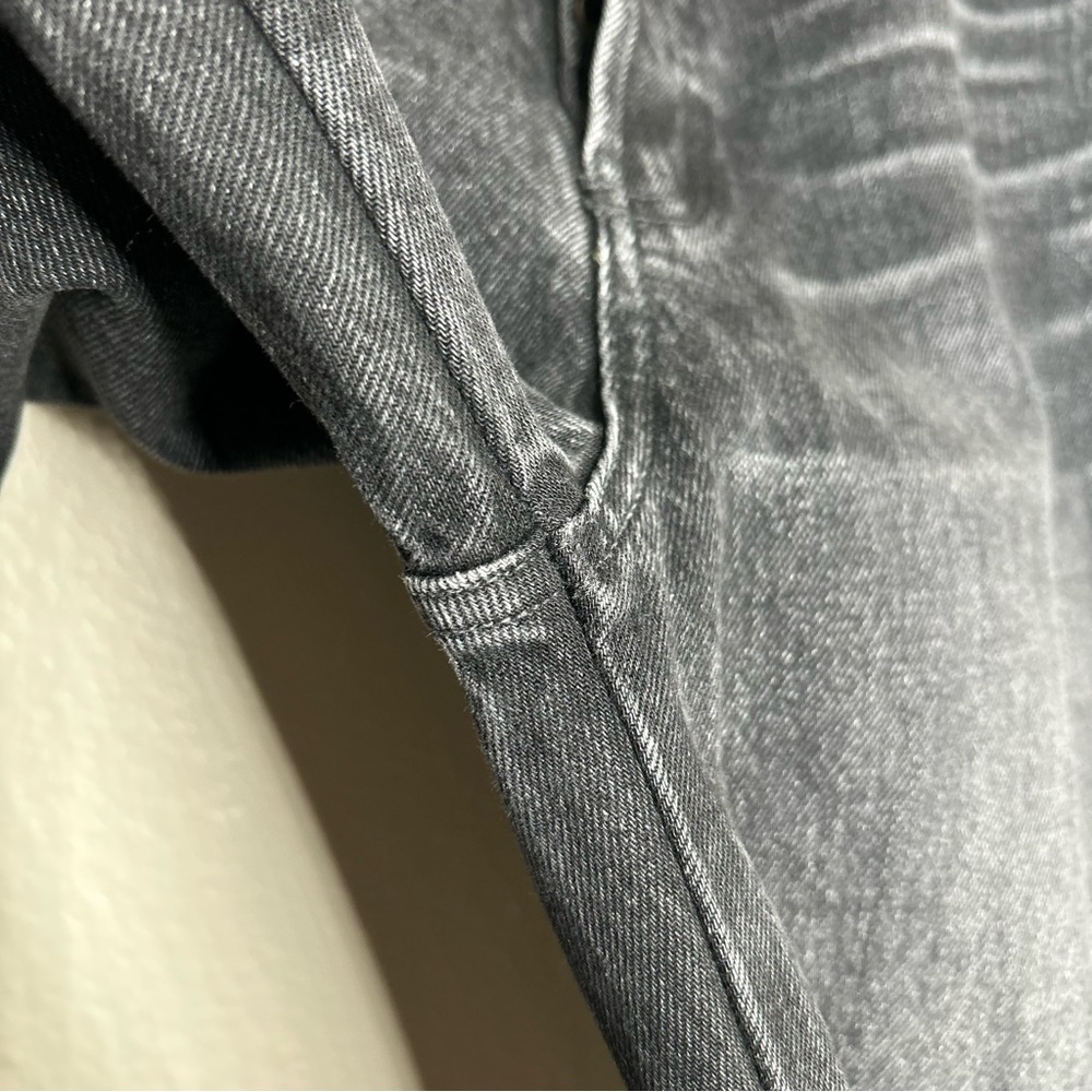 Moussy Elba Center Press Wide Crop Jean black 28 - Picture 7 of 16